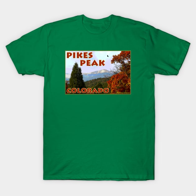 Pikes Peak T-Shirt by JEAndersonArt